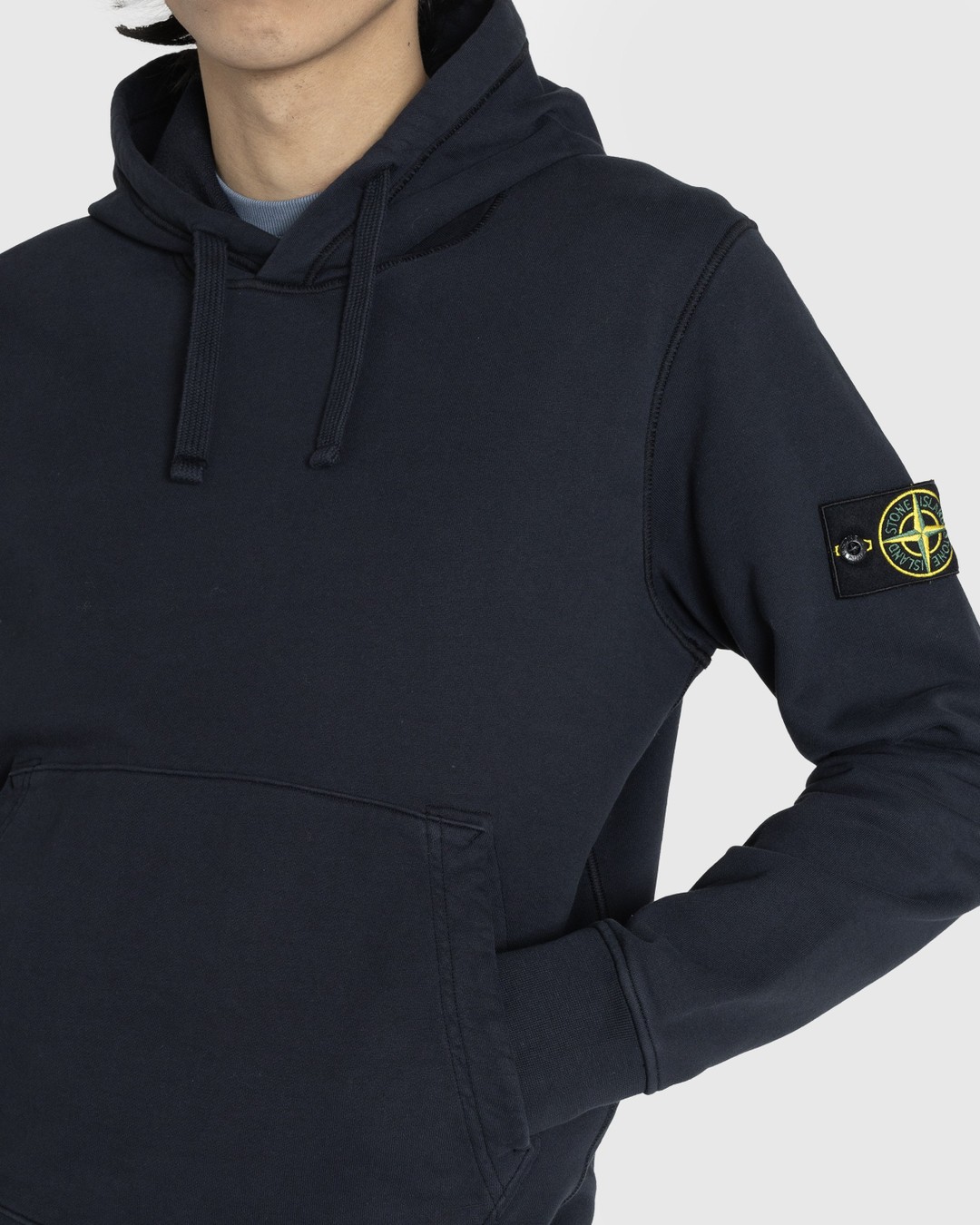 Stone island outlet hoodie blue